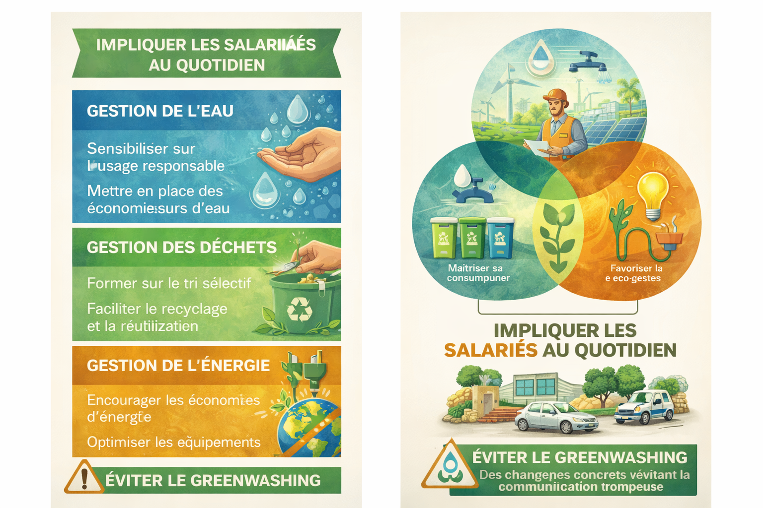Pédagogie et participation des équipes dans la gestion environnementale au quotidien