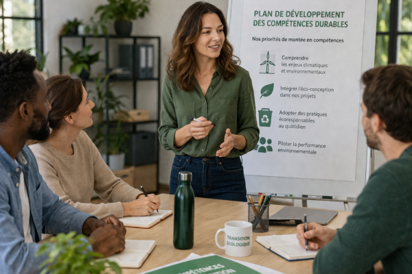 Adapter les compétences aux enjeux de transition écologique : construire un plan de développement des compétences « durables »